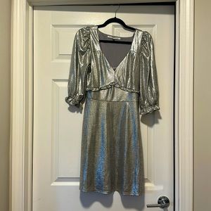 Silver cocktail dress